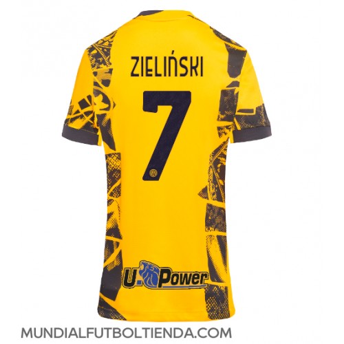 Camiseta Inter Milan Piotr Zielinski #7 Tercera Equipación Replica 2024-25 para mujer mangas cortas